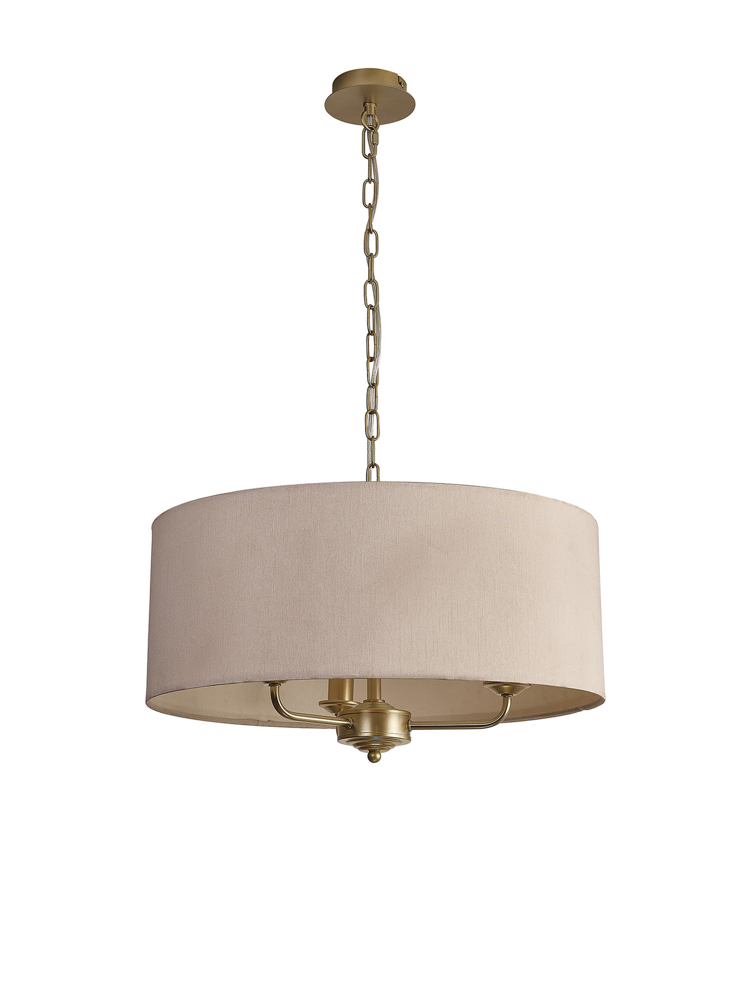 Banyan 50cm 3 Light Pendant Champagne Gold, Nude Beige/Moonlight DK0972  Deco Banyan